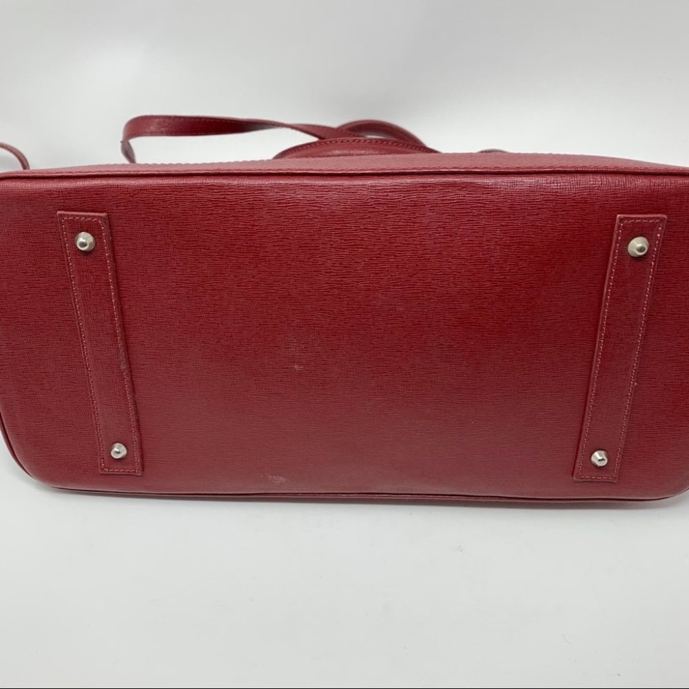 Pulicati Genuine Leather Italy Red Handbag - Picture 8 of 14